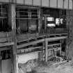 Bellshill, Clydesdale Street, Clydesdale Tube Works, interior
View showing regenerator in furnace from tapping bay in open hearth melting shop