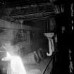 Bellshill, Clydesdale Street, Clydesdale Tube Works, interior
View showing tapping furnace in open hearth melting shop