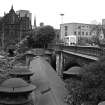 Glasgow, 35 Dumbarton Road, Patrick Sewage Pumping Station
View from SE showing ESE front, sewer aqueduct and SW front of Patrick Bridge
