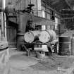 Coatbridge, Locks Street, Sheepford Boiler Works, interior
View showing radial drill