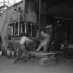 Coatbridge, Locks Street, Sheepford Boiler Works, interior
View showing hydraulic press