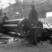 Coatbridge, Locks Street, Sheepford Boiler Works, interior
View showing bending rolls