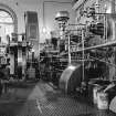Selkirk, Philiphaugh Mill, interior
View showing steam engine by Petrie and Company, Rochdale