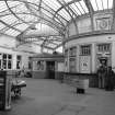 View of entrance foyer and booking office, Stirling Station, as seen from entrance, from W.