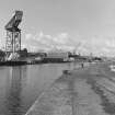 Greenock, James Watt Dock
View across dock from NE, crane in background