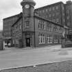 Greenock, Shaw's Water Mills
View of offices and six-store mill from NW