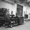 Ashfield Print Works, interior
View showing lathe in repair shop