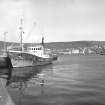 Scalloway, Harbour
View from SE showing fishing boat docked on NE front of S pier