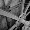 Detail of wheel spokes and bearings