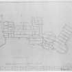 Gribloch.
Foundation plan. Insc: 'House at Kippen for J.M. Colville Esq.'