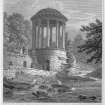 Edinburgh, St Bernard's Well
Photographic copy of engraving showing St Bernard's Well from the Water of Leith
Copied from 'Views in Edinburgh and its Vicinity, Volume 2'. Insc. 'St. Bernard's Well. (Water of Leith). Drawn, Eng.d & Pub.d by J & HS Storer, Chapel Street, Pentonville, Nov. 1 1819'