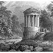 Edinburgh, St Bernard's Well
Photographic copy of engraving showing St Bernard's Well by Water of Leith
Copied from 'Modern Athens'. Insc. 'St. Bernard's Well, Water of Leith. Drawn by Tho. H Shepherd. Engraved by J B Allen'
