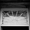 44 Queen Street, detail of B-type fanlight with elaborate dectoration