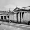 General view of National Gallery and Royal Scottish Academy from The Mound