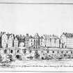 The Mound.
Photographic copy of sketched perspective view from Princes Street.
Insc: 'Plate No.VI.  A View of Mr Trotter's Proposed line of Approach to the Old Town from a drawing by Mr Elliot. Architect.'
