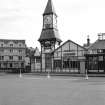 Oban Station
View from NNE showing NE front of Railway Station Clock Tower and NNE front of Clarendon Hotel