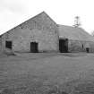 Bonawe Ironworks, West Charcoal-shed
View from NNE showing N front