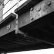 Melrose, Gattonside, Suspension Footbridge
View showing iron rod suspender link on underside of bridge
