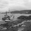 Kylesku Ferry, Slipways
View from NW showing Maid of Glencoull ferry and W front of N slipway