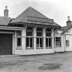 Ballater, Station
View from S showing bay window of restaurant of main station building