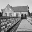 Gleneagles Station
View looking WNW along W part of walkway showing ESE front of booking office