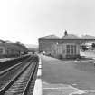 Gleneagles Station
General view looking SSW showing NNE front of building on E platform and NNE front of N building on W platform