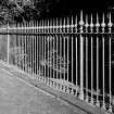 Scanned image of East Queen Street Gardens railings in Abercromby Place