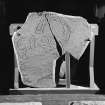 View of face of Clynemilton no.1 Pictish symbol stone in Dunrobin Museum.