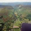 Oblique aerial view of Lochearnhead and Glen Ogle