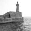 View of lighthouse, Fraserburgh Harbour.