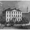 Bellevue House
Photographic copy of engraved view from South West
Entitled: 'Excise Office, Drummond Place, Edinburgh'