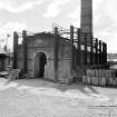 Ochiltree Tileworks
View from N showing NNE front and WNW front of rectangular downdraught kiln