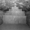 Ochiltree Tileworks, Interior
View showing pipes in rectangular downdraught kiln