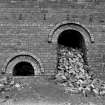 Prestongrange Brickworks
Detail of kiln drawholes