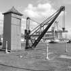Edinburgh, Leith Docks, Albert Dock, Crane
View from WSW showing hydraulic crane