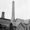 Keir House, Home Farm
View from ENE showing sawmill chimney with part of steading in foreground