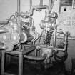 Aberdeen, Sinclair Road, Victoria Sawmill and Box Factory, Interior
View showing pumps