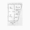 Photographic copy of sketch plans of ground, first and second floor plans of 3 Moray Place, showing uses of rooms as decribed in W.M. Trotter's furniture estimate (1826)