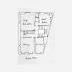 Photographic copy of sketch plans of ground, first and second floor plans of 3 Moray Place, showing uses of rooms as decribed in W.M. Trotter's furniture estimate (1826)