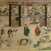 Pittendreich House, interior.
Detail of Chinese print.