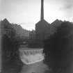 View from Water of Leith showing West Mill and Lindsay's Mill (demolished 1931)