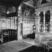 Interior.
Copy of historic photograph showing view of the billiard room from the Ingle.