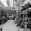 Motherwell, Dalzell Steel Works, Interior
View of brass foundry showing pattern store