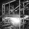 Hallside Steelworks, Interior
View showing vacuum degasser which is in operation