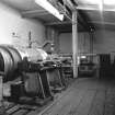 Hallside Steelworks, Interior
View showing roll-turning lathe, old type tool rest