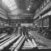 Glasgow, Clydebridge Steel Works, Interior
View showing crane in fitting shop