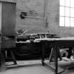 Motherwell, Dalzell Steel Works, Interior
View of joiners' shop showing wood turning lathe