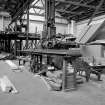 Motherwell, Dalzell Steel Works, Interior
View of joiners' shop showing cross-cut saw (ex Hurst Nelson)