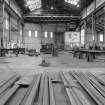 Motherwell, Dalzell Steel Works, Interior
View of boilermakers' shop showing crane