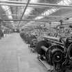 Dundee, Princes Street, Upper Dens Mills, Interior
View showing circa 1900 canvas looms, Baxter Brothers
